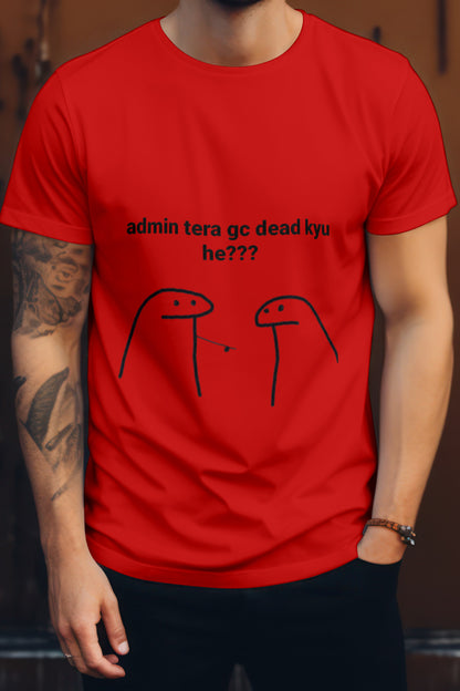 Unisex Lighthearted Graphic Printed Round Neck Cotton T Shirt