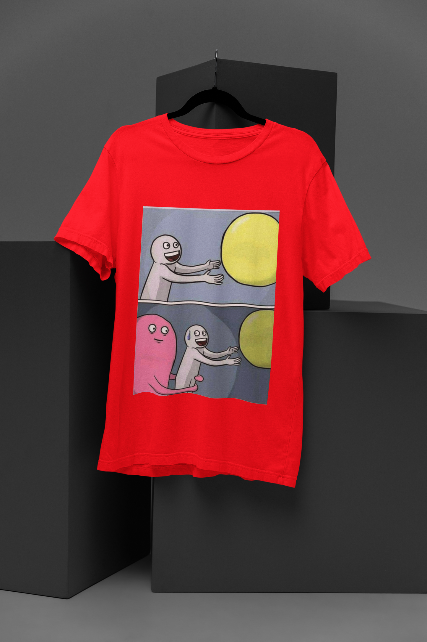 Unisex Memefied Graphic Printed Round Neck Cotton T Shirt