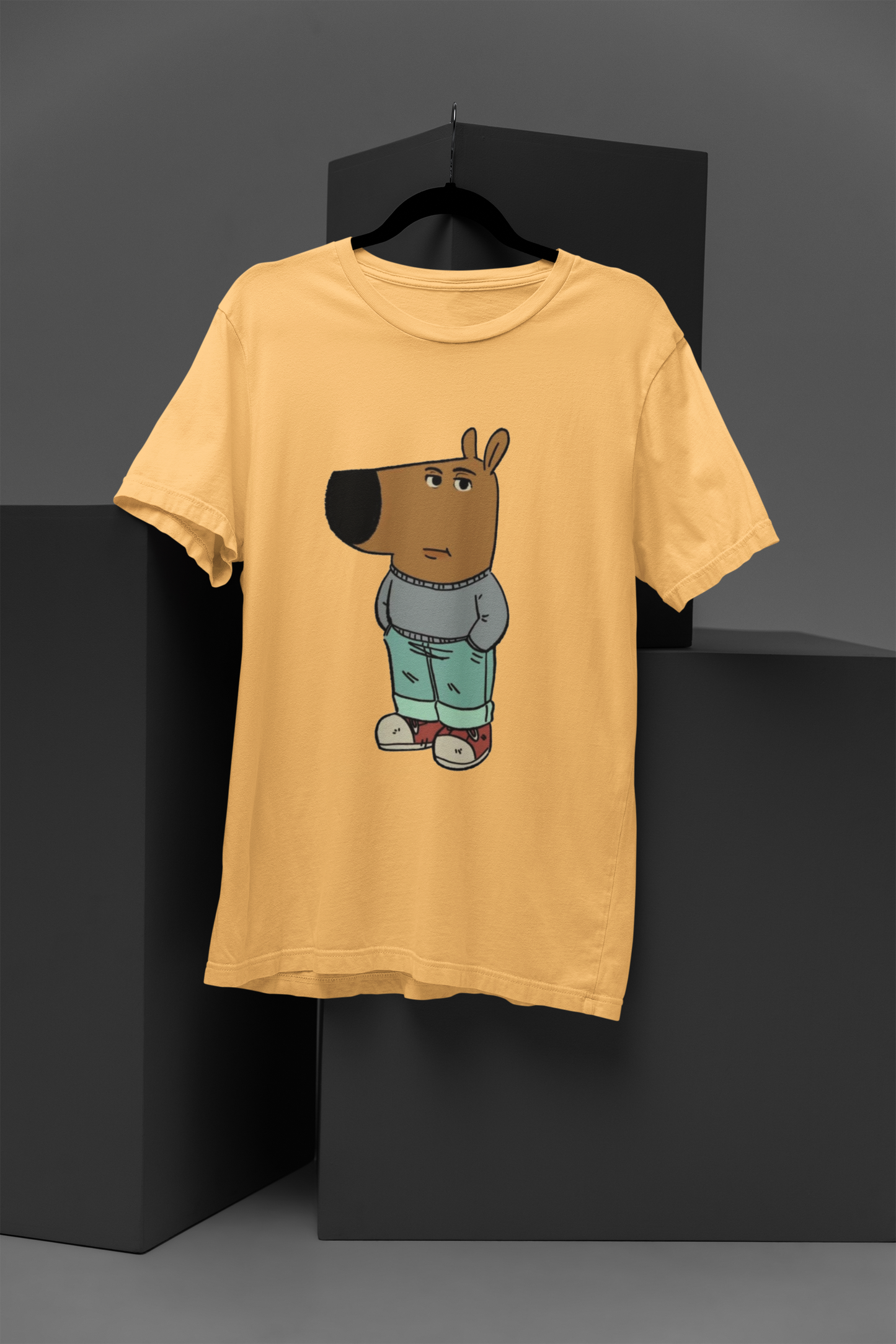 Unisex Chill Guy Graphic Printed Round Neck Cotton T Shirt