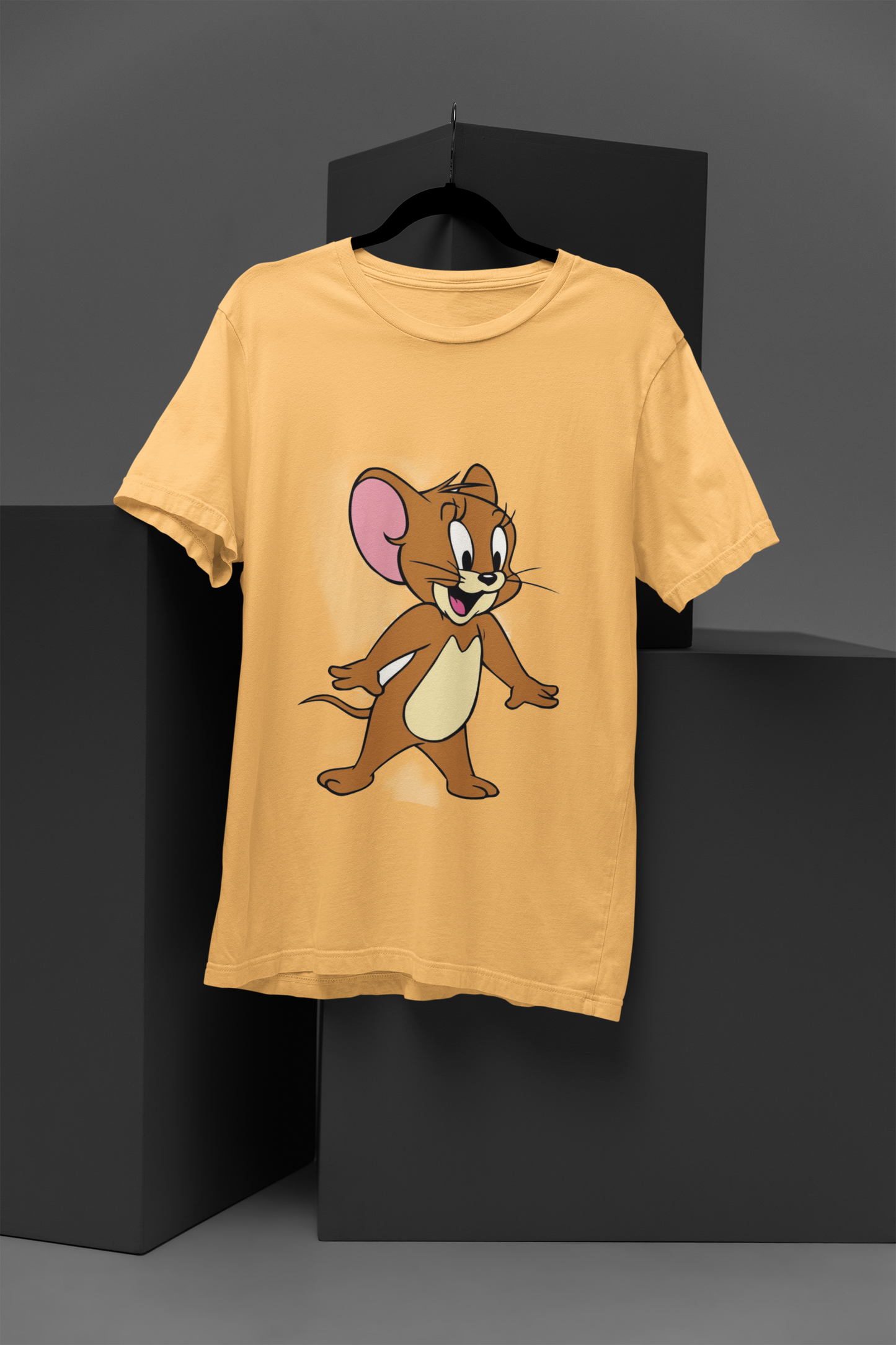 Unisex Jerry Graphic Printed Round Neck Cotton T Shirt