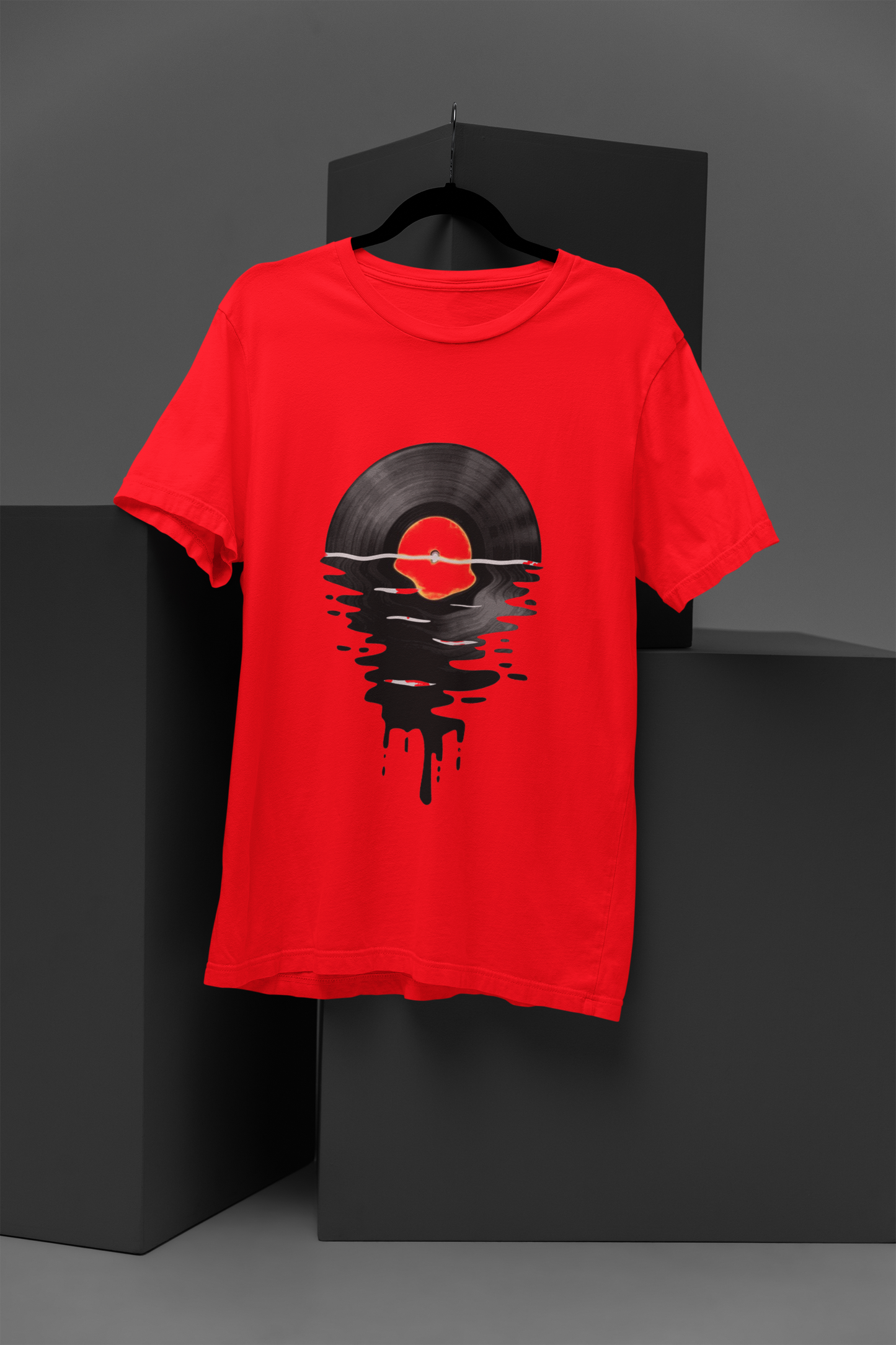 Unisex Whimsical CD Graphic Printed Round Neck Cotton T Shirt