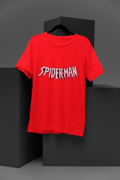 Unisex Spiderman Graphic Printed Round Neck Cotton T Shirt
