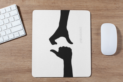 Heart thumb mouse pad