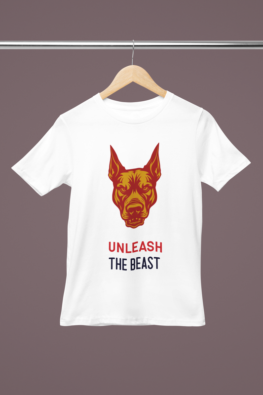 FOMO Fashions Watch Dog T Shirt hanger mockup featuring quirky dog‑character streetwear art