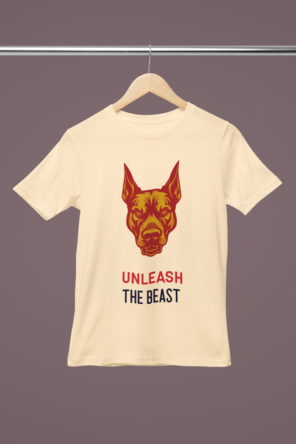 Unisex Watch Dog Graphic Printed Round Neck Cotton T Shirt