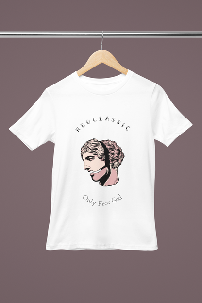Unisex The Thinker Graphic Printed Round Neck Cotton T Shirt