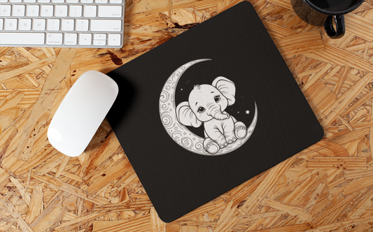 Moon Elephant Mousepad