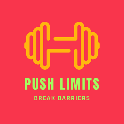 FOMO Fashions Push Your Limits T Shirt inspirational fitness gym logo graphic print
