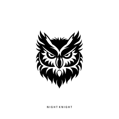 Owl logo graphic design mockup for Curious Owl Tee military squad owl illustration on cotton tee