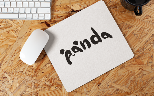 Panda Text Mousepad