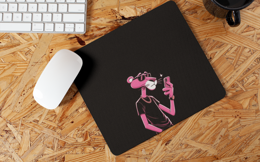Pink panther mouse pad