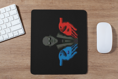 Red blue pill guy mouse pad